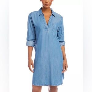 Karen Kane | Long Sleeve Chambray Shirtdress | Size LP